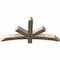 Ekena Millwork Alberta Smooth Timber Gable Bracket, Douglas Fir, 48"W x 24"H x 3 1/2"D x 3 1/2"F, 12/12 Pitch GBW048X24X0404ALB00SDF - alternate 4